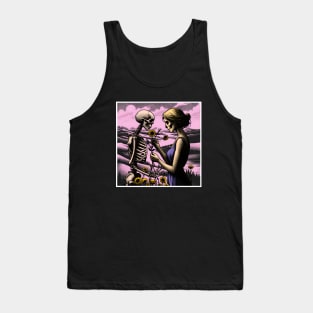 SKULL AND GIRL ETERNAL BLOOM Tank Top